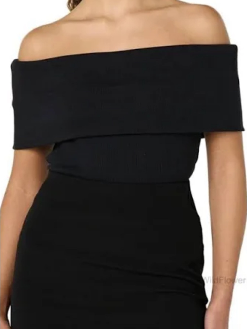 Knit off the shoulder top